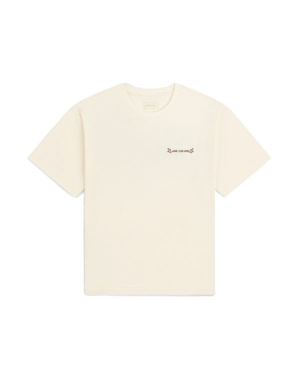 Camiseta Aimé Leon Dore Postcard Cream Bege