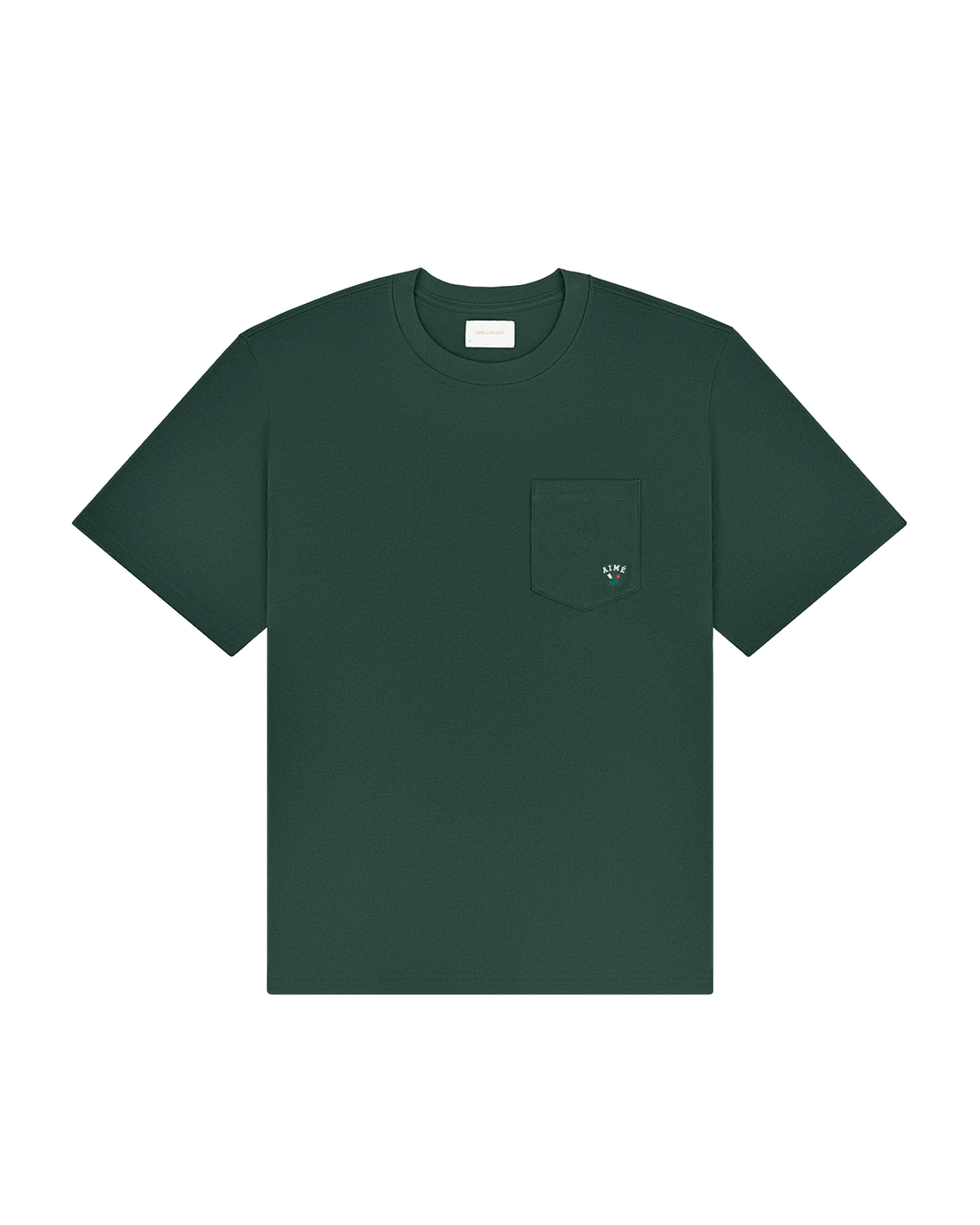 Camiseta Aimé Leon Dore Queens Crest Pocket Pine Grove Verde - Aimé Leon Dore - 