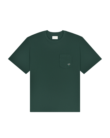 Camiseta Aimé Leon Dore Queens Crest Pocket Pine Grove Verde - Aimé Leon Dore - 