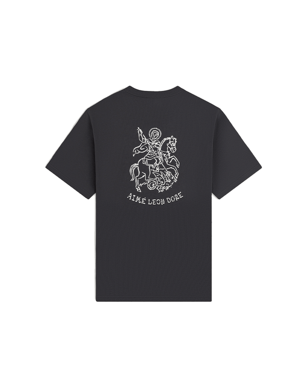 Camiseta Aimé Leon Dore Saint George Asphalt Preto