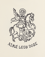 Camiseta Aimé Leon Dore Saint George Coconut Milk Bege