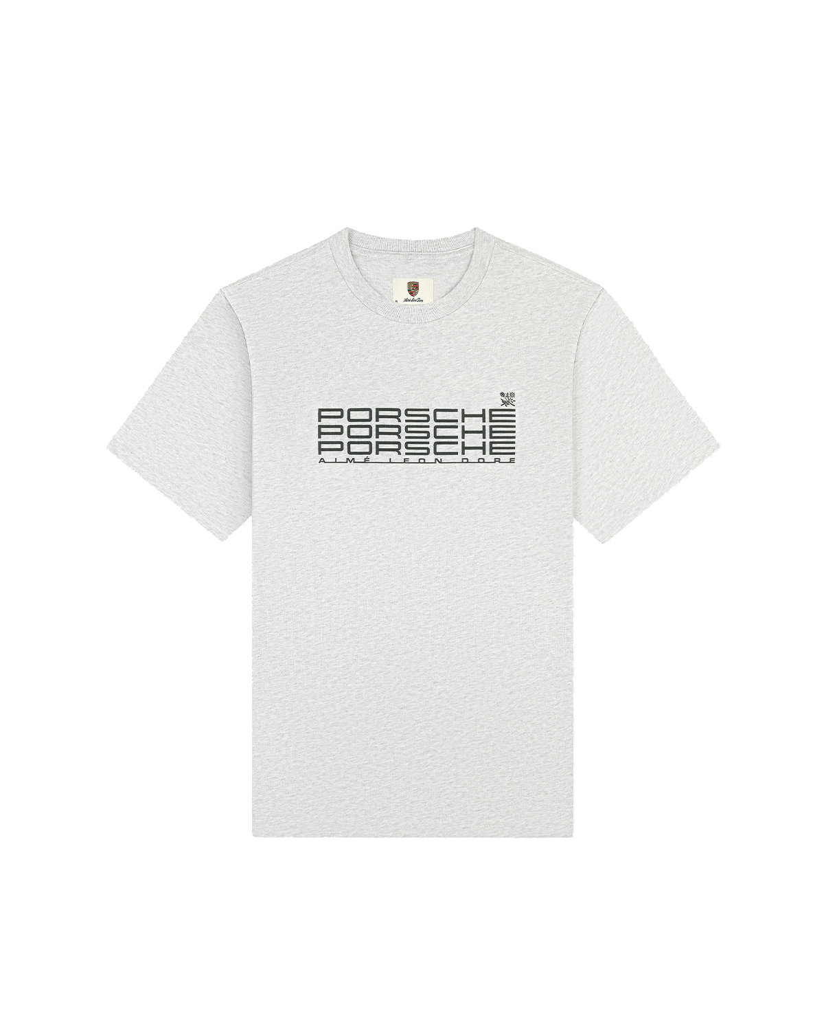 Camiseta Aimé Leon Dore x Porsche Racing Tee Silver Mix Cinza