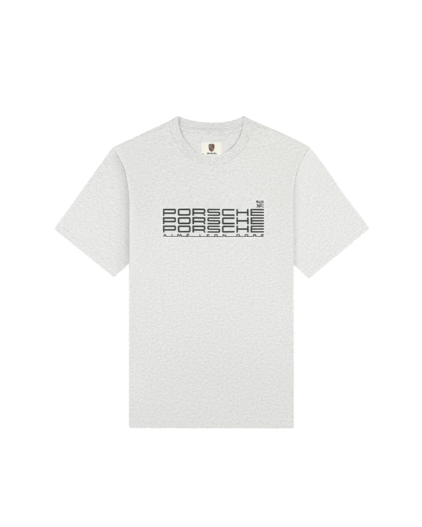 Camiseta Aimé Leon Dore x Porsche Racing Tee Silver Mix Cinza - Aimé Leon Dore - AIME112 - 1