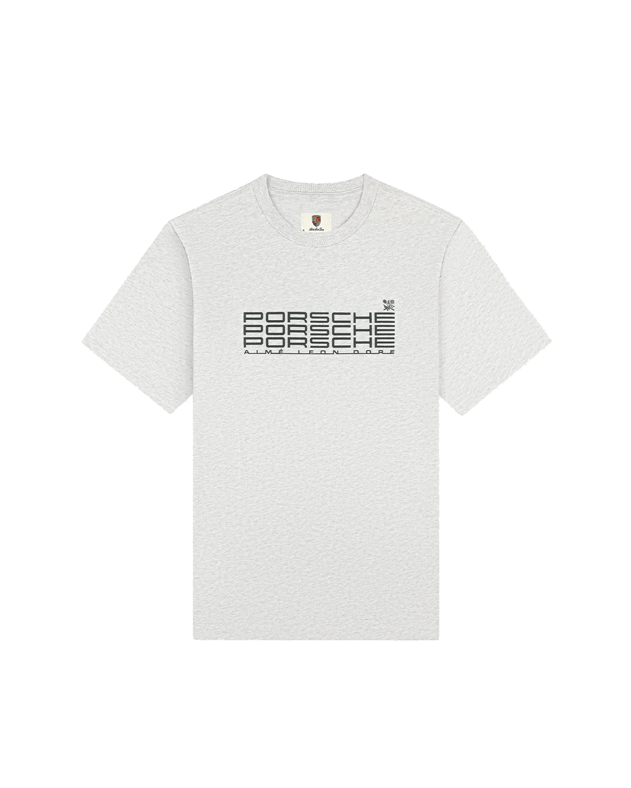 Camiseta Aimé Leon Dore x Porsche Racing Tee Silver Mix Cinza - Aimé Leon Dore - AIME112 - 1