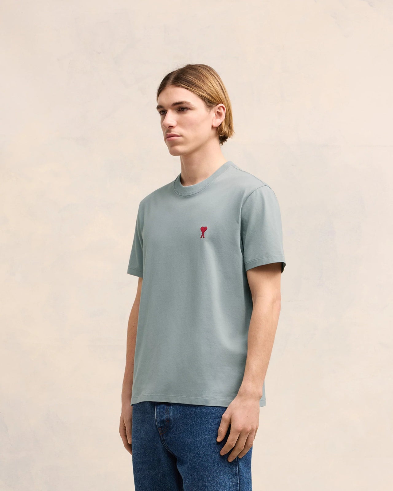 Camiseta Ami Paris de Coeur Rouge Azul - Ami Paris - AMI2 - 1