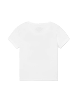 Vista lateral Camiseta Baby Look Nude Project Juicy Cherry Branca