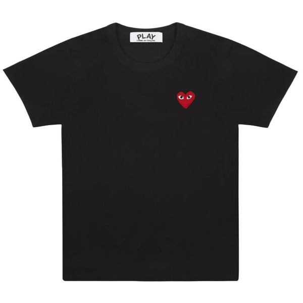 Comme des Garcons PLAY Red Emblem Black Preto em preto original na LK Sneakers