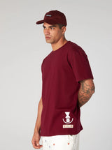 Vista lateral Camiseta Dane-se x Rubem Valentim Emblema 78 Bordo