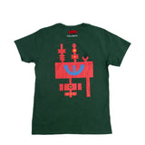 Vista lateral Camiseta Dane-se x Rubem Valentim Pintura Verde