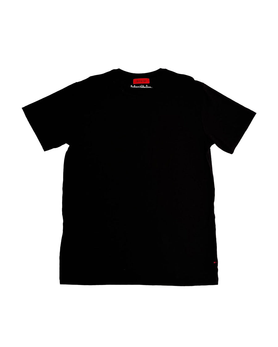 Vista lateral Camiseta Dane-se x Rubem Valentim Roma 3 Preto