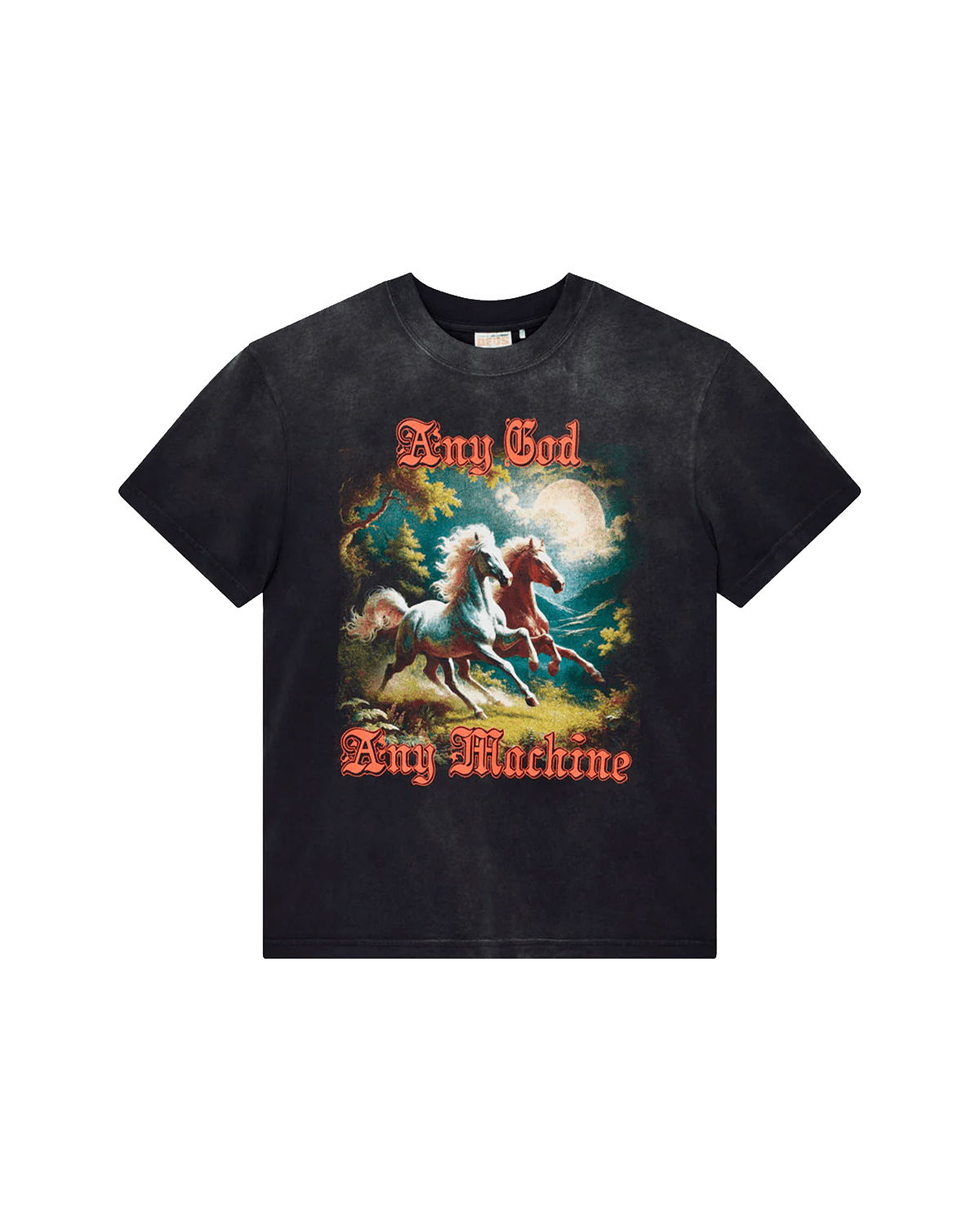 Camiseta Deus Ex Machina Box Fit Horseplay Chumbo Cinza