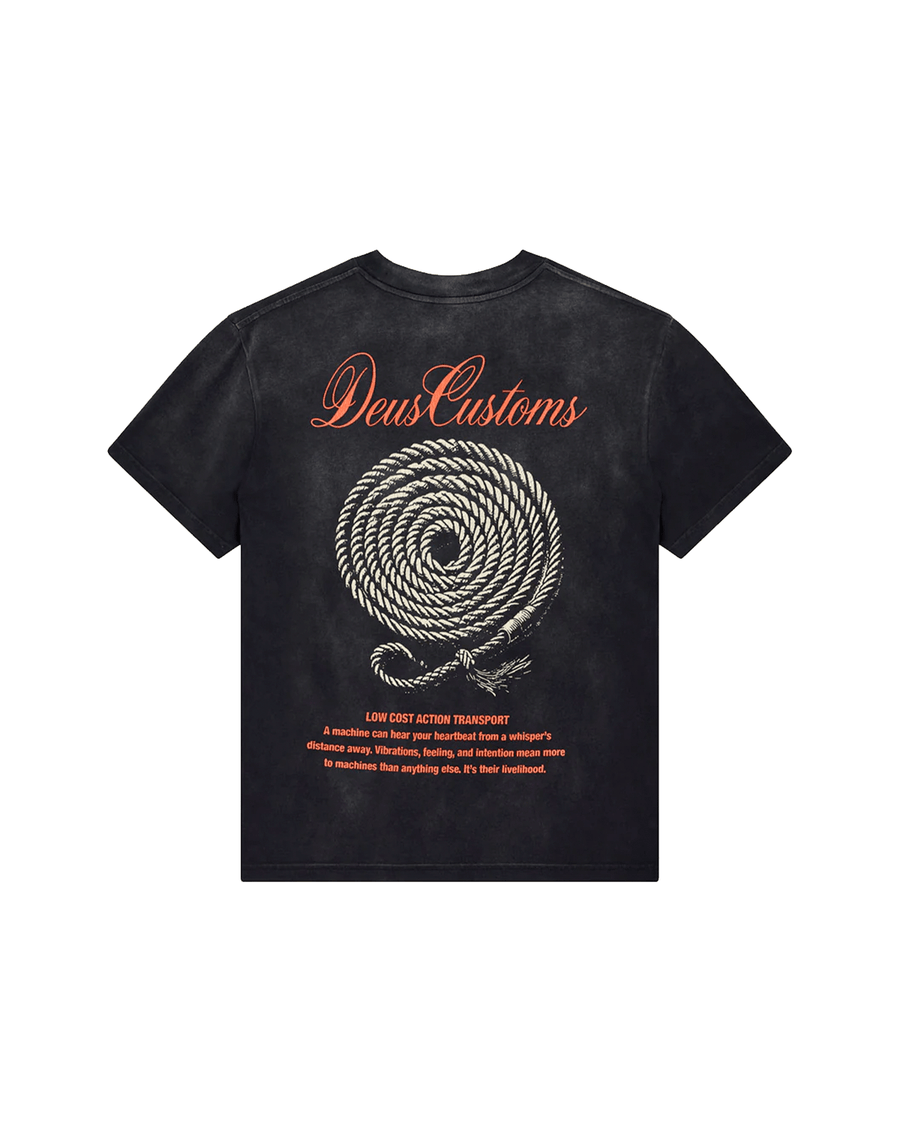 Camiseta Deus Ex Machina Box Fit Horseplay Chumbo Cinza