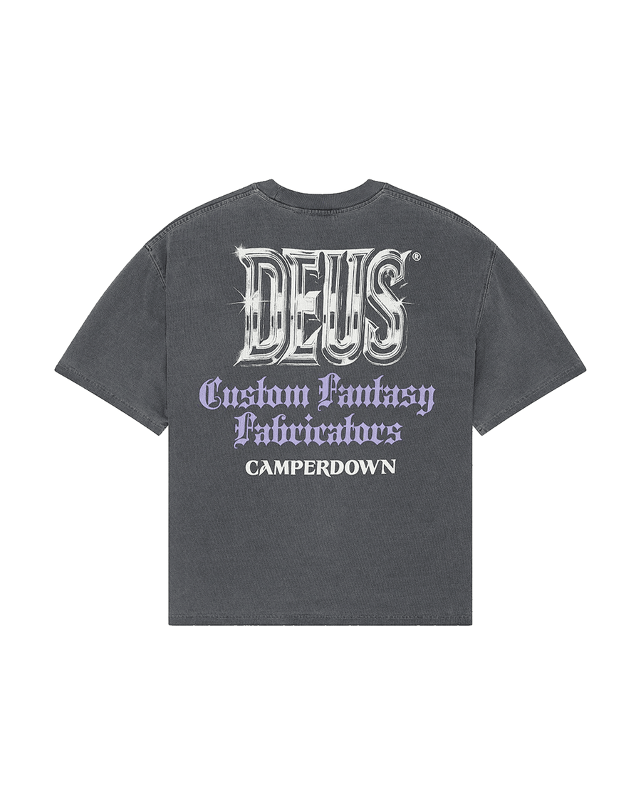 Camiseta Deus Ex Machina Metal Fabricator Anthracite Cinza