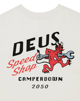 Camiseta Deus Ex Machina Regular Fit Dogleg White Branco