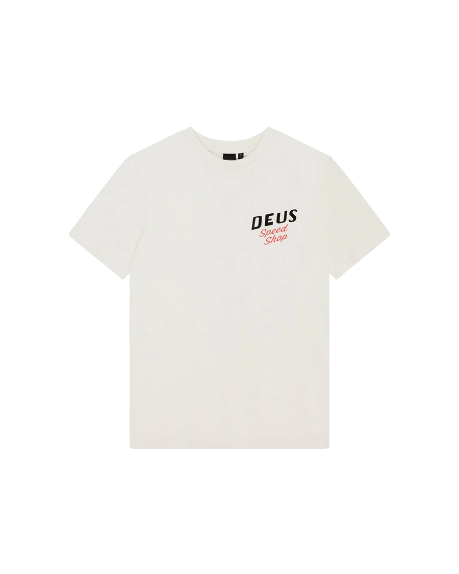 Camiseta Deus Ex Machina Regular Fit Dogleg White Branco