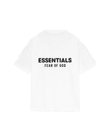 Vista lateral Camiseta Fear Of God Essentials Classic Short Sleeve Bright White Branco