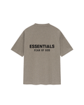 Camiseta Fear Of God Essentials Classic Short Sleeve Homestead Heather Bege - Essentials - FOG20 - 1