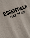 Camiseta Fear Of God Essentials Classic Short Sleeve Homestead Heather Bege - Essentials - FOG20 - 1
