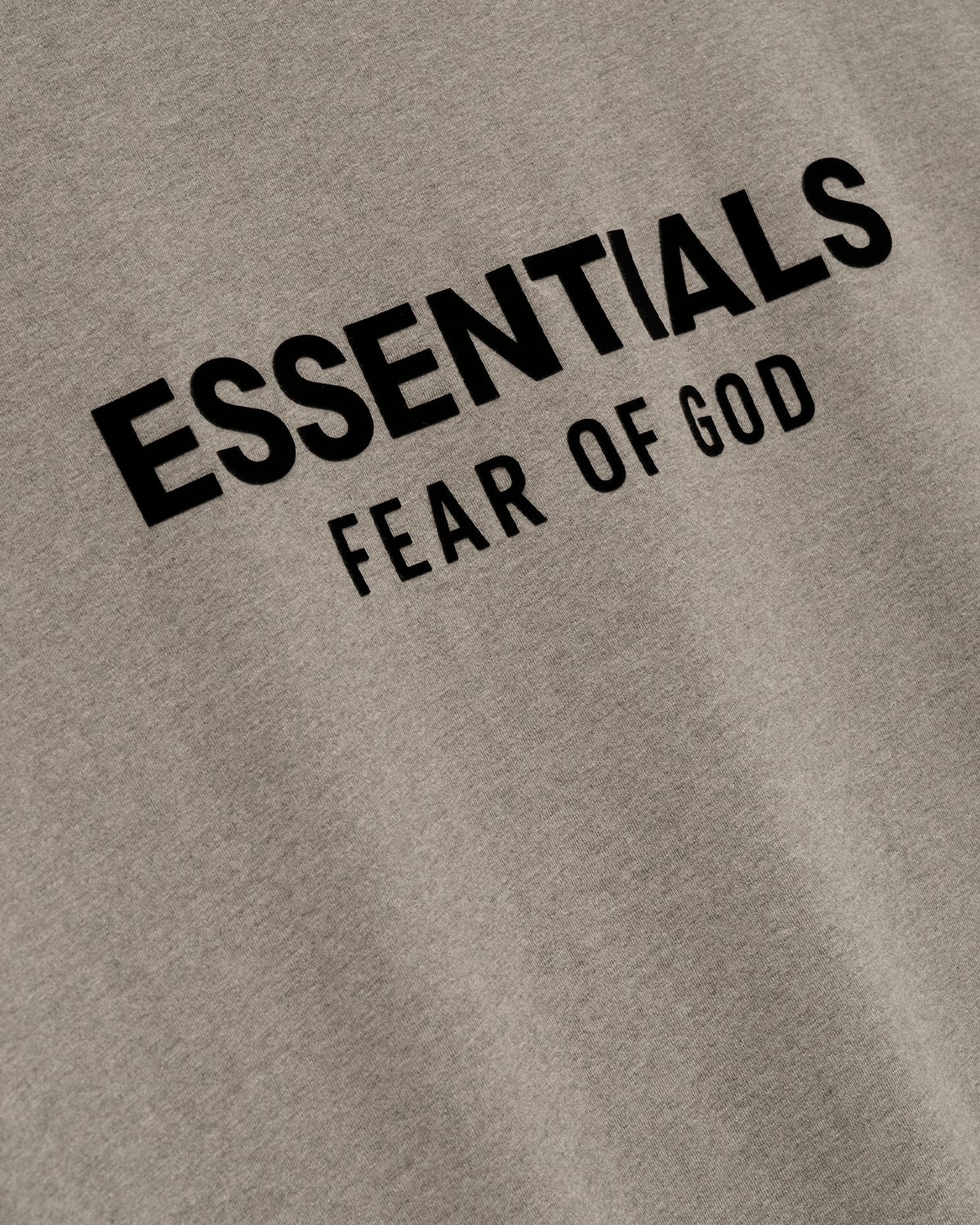 Camiseta Fear Of God Essentials Classic Short Sleeve Homestead Heather Bege - Essentials - FOG20 - 1