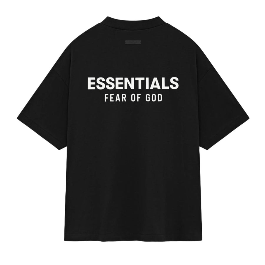 Camiseta Fear of God Essentials Jersey Crewneck Black Preto - Essentials - FOG1