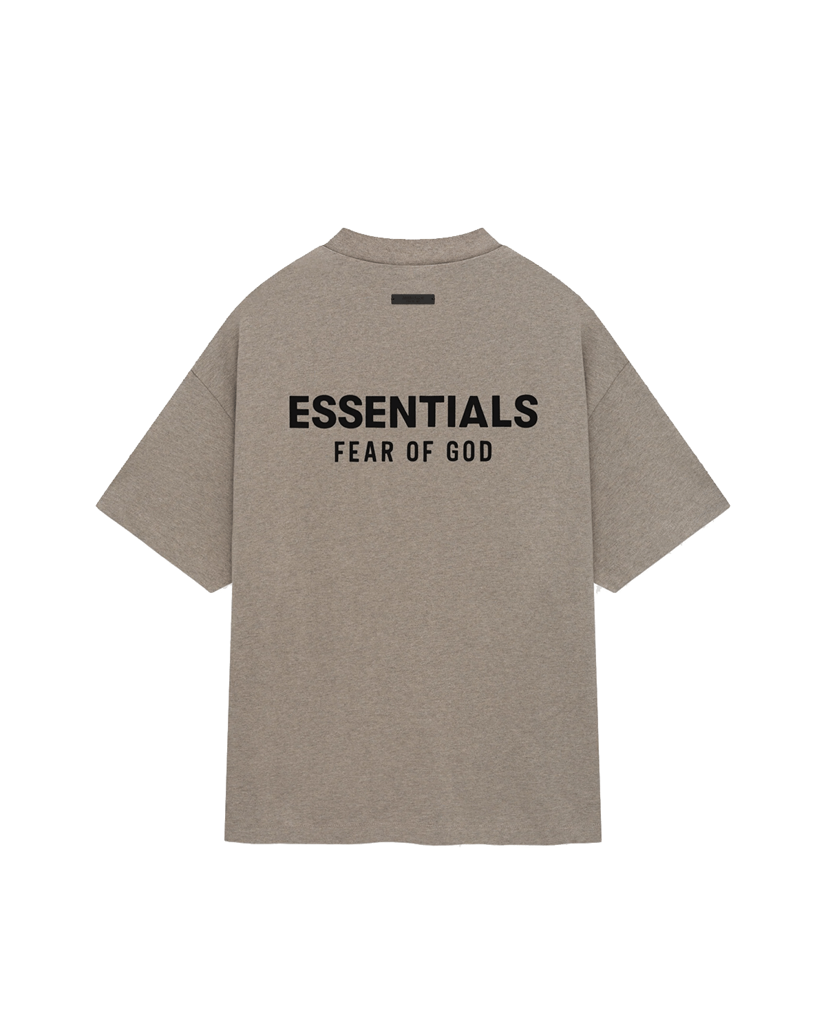 Camiseta Fear Of God Essentials Jersey Crewneck Heather Gray Bege - Essentials - FOG25-1