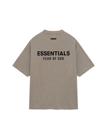 Camiseta Fear Of God Essentials Jersey Crewneck Heather Gray Bege - Essentials - FOG25-1