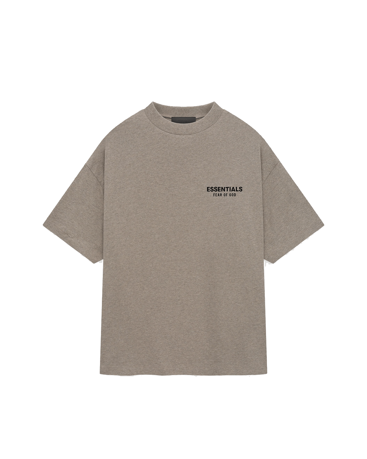 Camiseta Fear Of God Essentials Jersey Crewneck Heather Gray Bege - Essentials - FOG25-1
