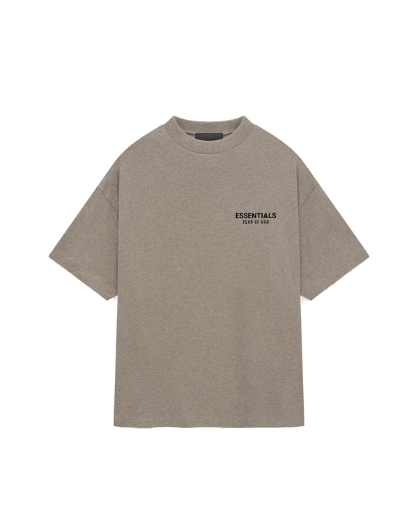 Camiseta Fear Of God Essentials Jersey Crewneck Heather Bege