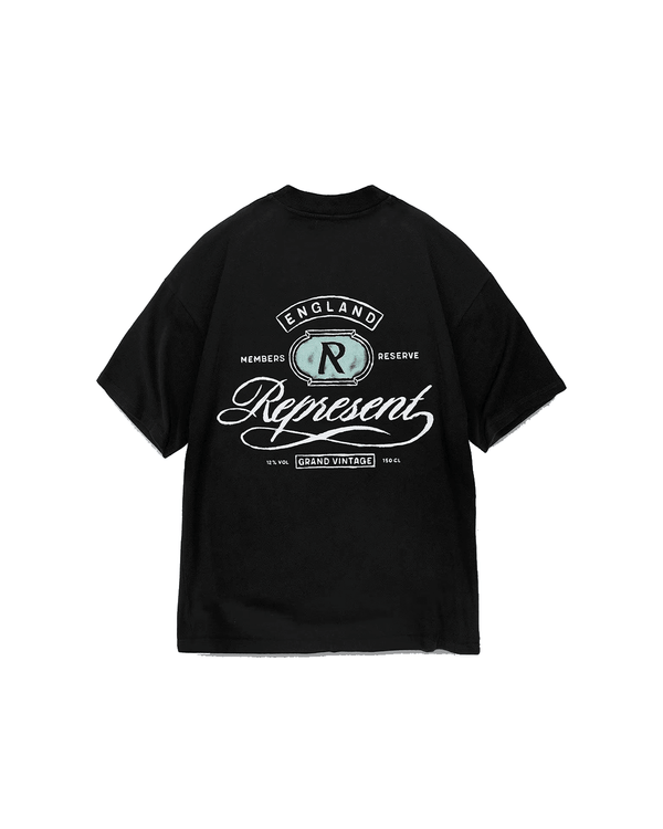 Camiseta Grand Vintage Hand Drawn Aged Black Preto