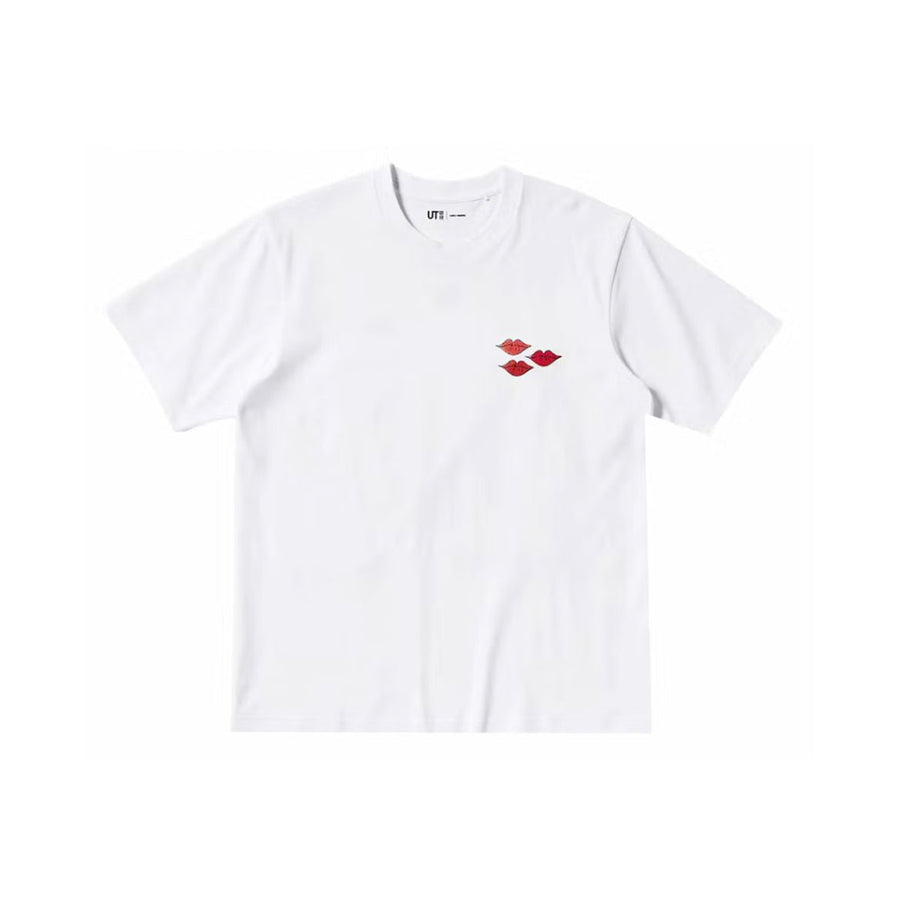 Vista lateral Camiseta KAWS x Uniqlo Warhol UT Graphic 476350 Branco
