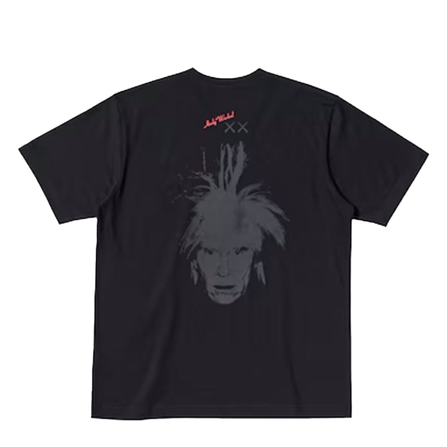 Vista lateral Camiseta KAWS x Uniqlo Warhol UT Graphic 476352 Preto
