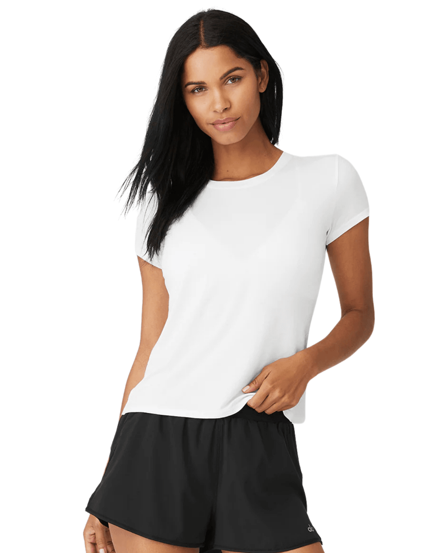 Camiseta Manga Curta Alo Yoga All Day Black Preto por R$ 799,99 em