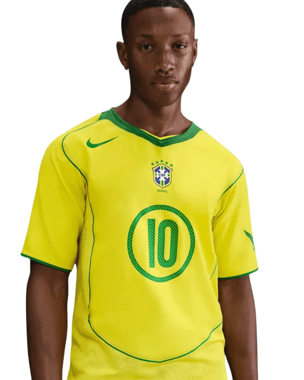 Camiseta Nike Ronaldinho Brasil 2004 Total 90 Amarela