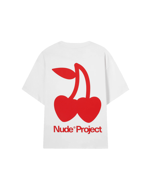 Camiseta Nude Project Cherry Logo White Branco
