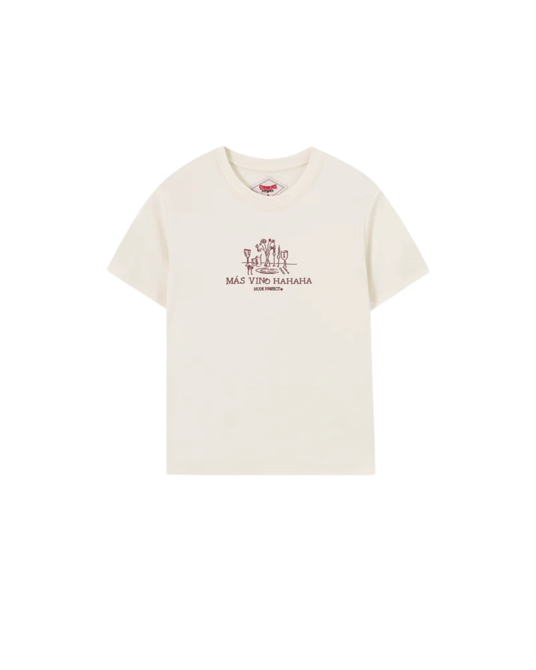 Camiseta Nude Project Más Vino Cru Off White - Nude Project - NDP030 - 1