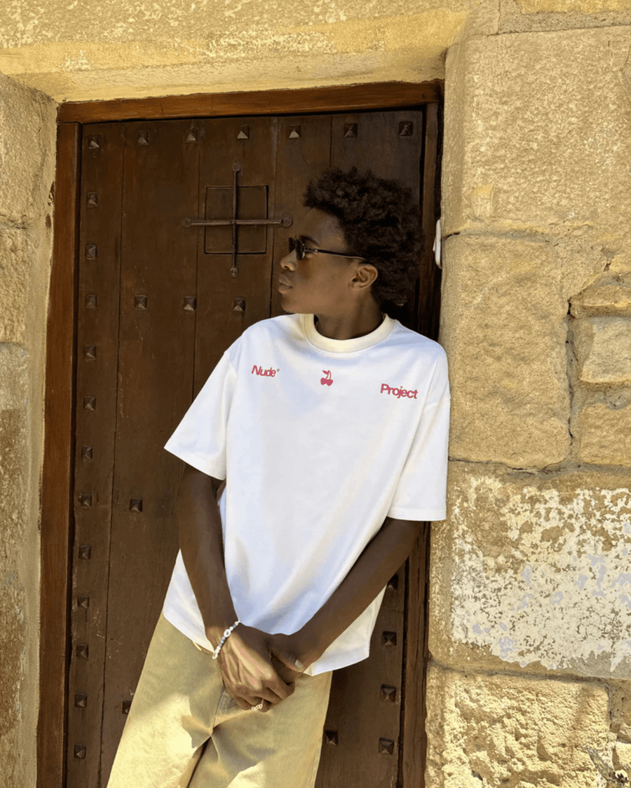 Camiseta Nude Project Motto Tee Beige Off White - Nude Project - NDP009 - 1