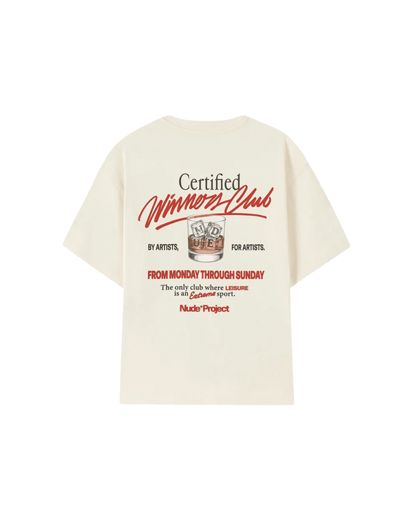 Camiseta Nude Project Winners Club Ivory Off White