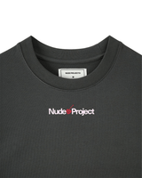 Vista lateral Camiseta Nude Project Xoxo Cinza