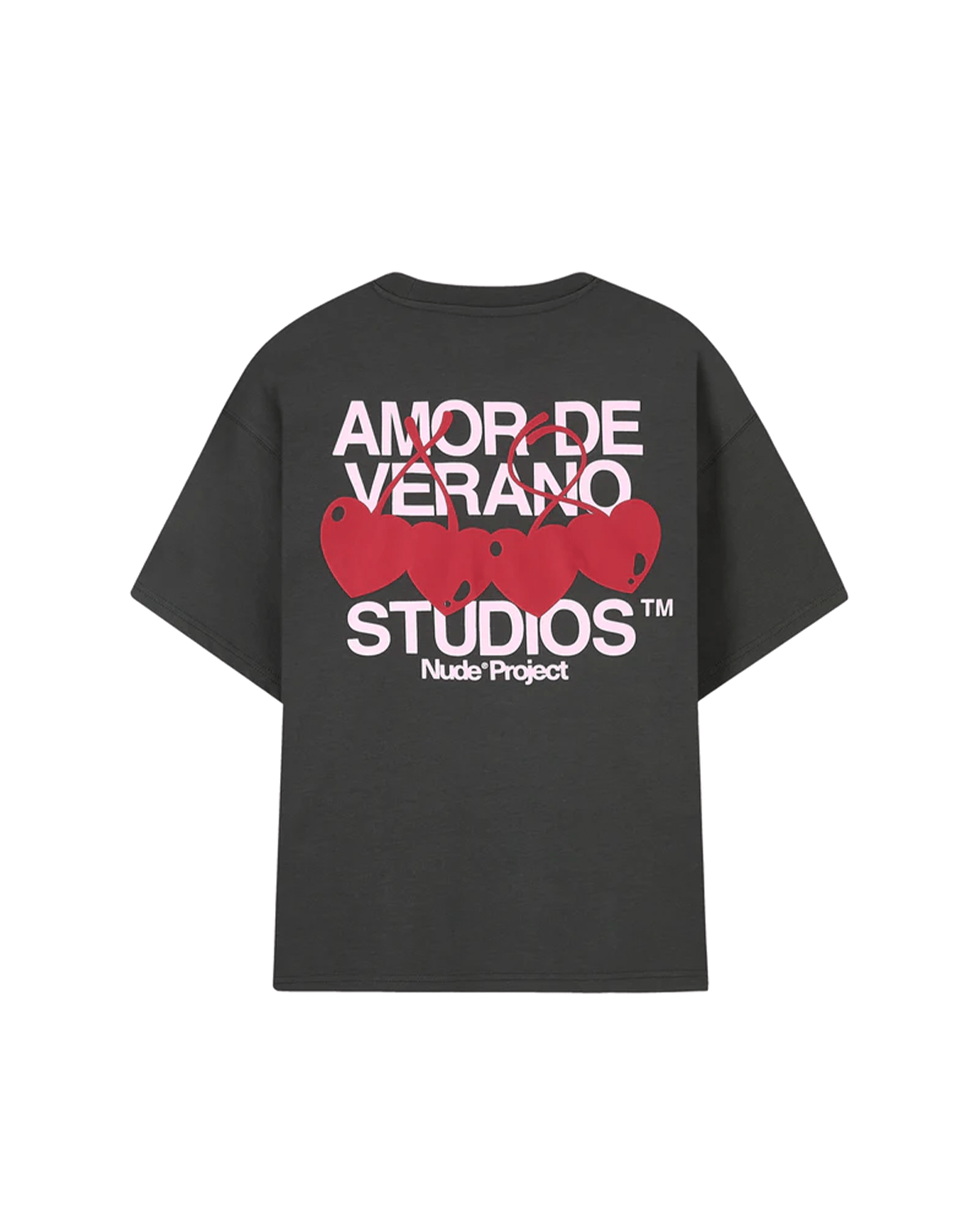Camiseta Nude Project Xoxo Cinza