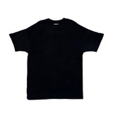 Vista lateral Camiseta Oversized Dane-se Pare, Respire Preto