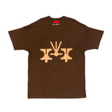 Camiseta Oversized Dane-se x Rubem Valentim Relevo 79 Marrom em marrom original na LK Sneakers