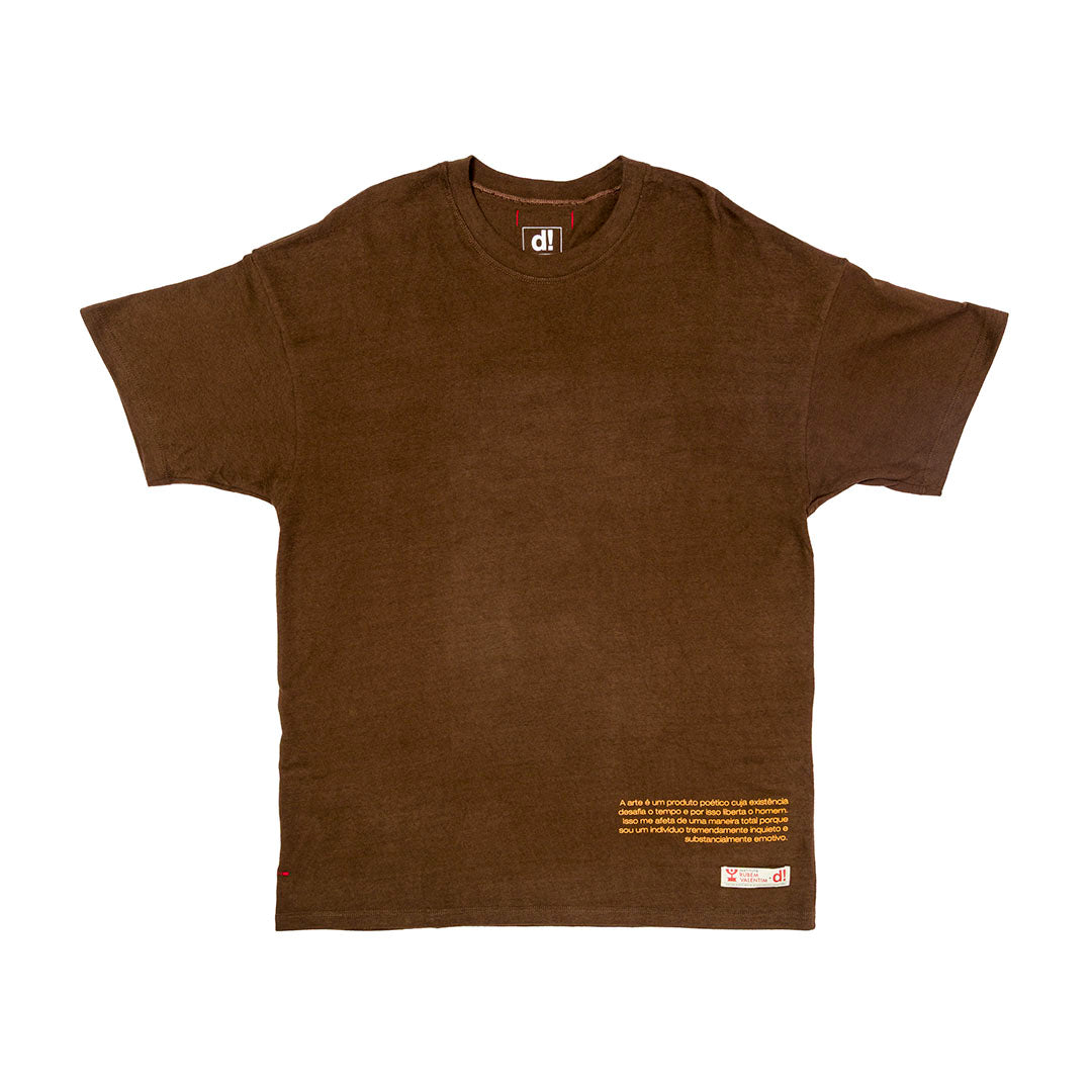 Camiseta Oversized Dane - se x Rubem Valentim Relevo 79 Marrom - Camiseta - Dane - se - 5206 - 1