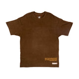 Vista lateral Camiseta Oversized Dane-se x Rubem Valentim Relevo 79 Marrom