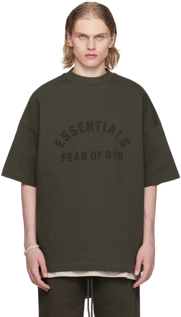 Camiseta Oversized Fear of God Essentials Ink Cinza
