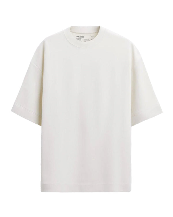 Camiseta Oversized Saint Studio Suedine Supima Off White - Saint Studio - ST13