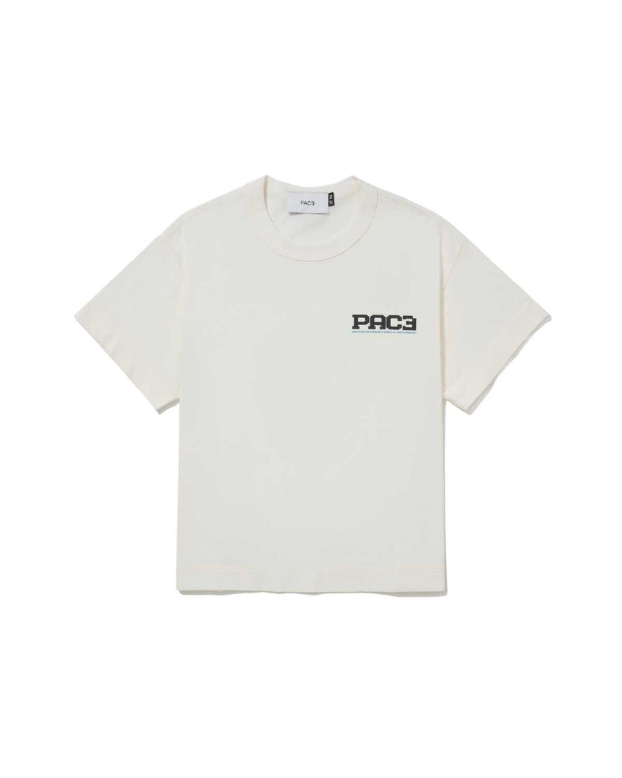 Vista lateral Camiseta Pace PRB Off White