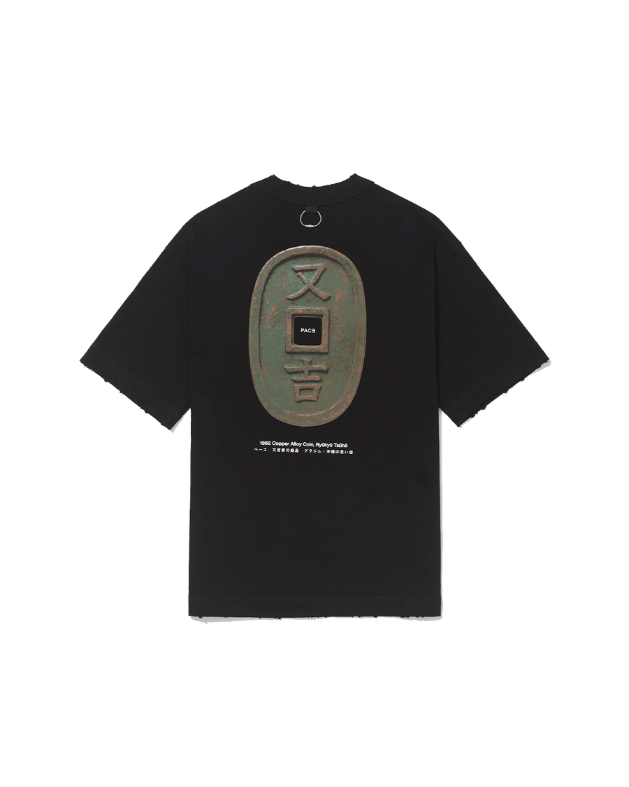 Camiseta Pace Tsuho Regular Stone Washed Black Preto