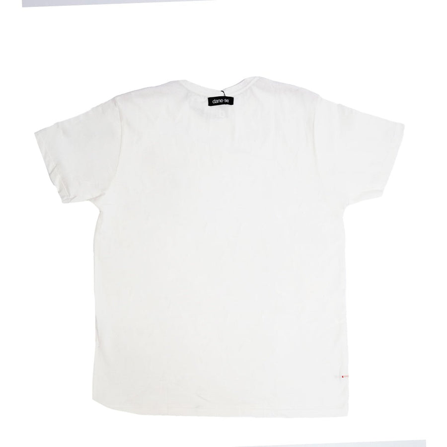 Vista lateral Camiseta Regular Dane-se Ipê do Cerrado Branco