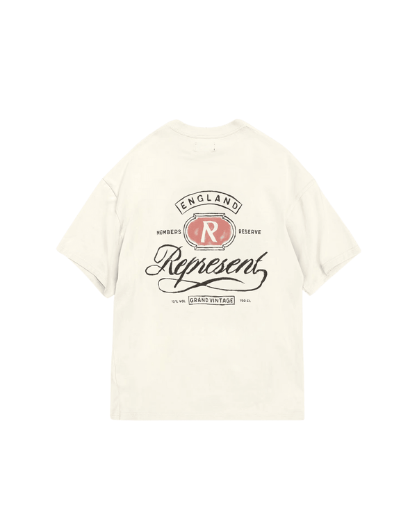 Camiseta Represent Clo Grand Vintage Hand Drawn Aged White Branco