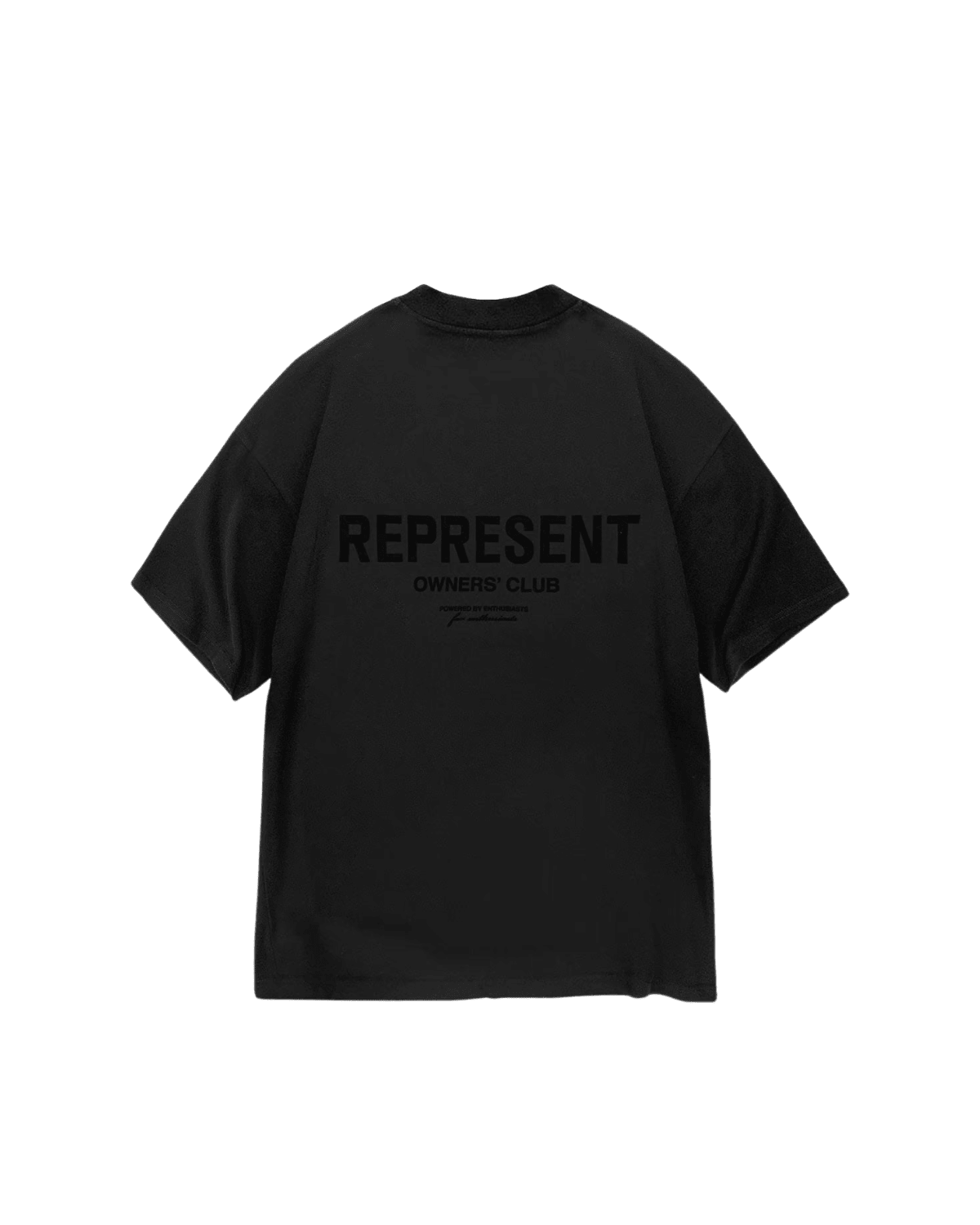 Camiseta Represent Clo Owners Club Flocked Preto